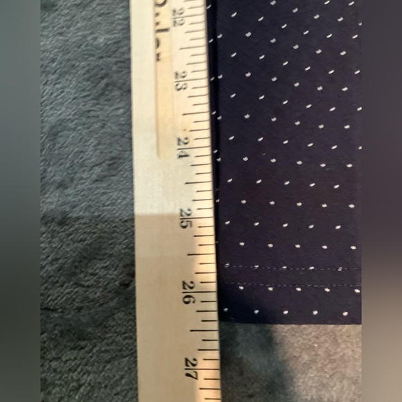 Tommy Hilfiger navy polka dot stretch dress pants - Picture 7 of 9